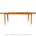Large Dining Table Mid Century Teak Danish Expandable