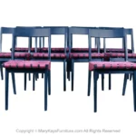 Mid Century Jens Risom Knoll Side Dining Room Chairs Model 666