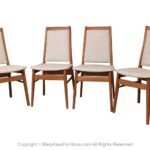 Mid Century Teak High Back Dining Side Chairs