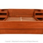 Danish Mid-Century Teak King Platform Bed and Nightstands