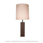Mid Century Modern Large Block Table Lamp Milo Baughman Style