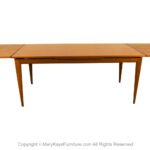 Large Expandable Dining Table Mid Century Teak Danish