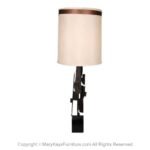 Mid Century Lamp Abstract Brutalist Welded Metal