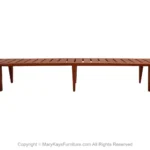 Danish Teak Johannes Hansen Hans Wegner Slatted Bench Model JH-574