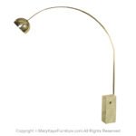 Vintage Pier Giacomo Achille Castiglioni Flos 'Arco' Marble Steel Floor Lamp