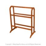 MidCentury FBJ Mobler Danish Denmark Teak Blanket Stand Rack