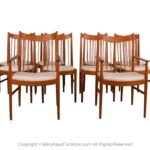 Teak Dining Chairs Arne Vodder Sibast Mobler model 422 Set of 10