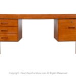 Mid-Century Danish Teak Large Executive Desk 1