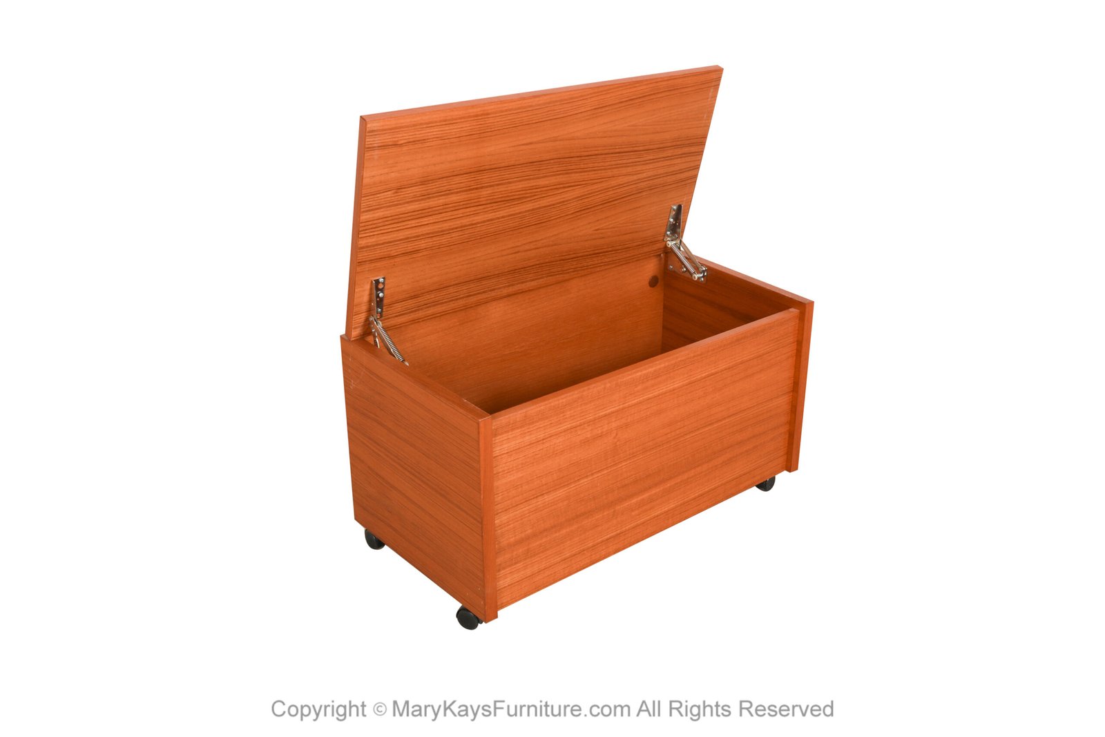 Vintage Danish Modern Teak Blanket Storage Cabinet 1 scaled