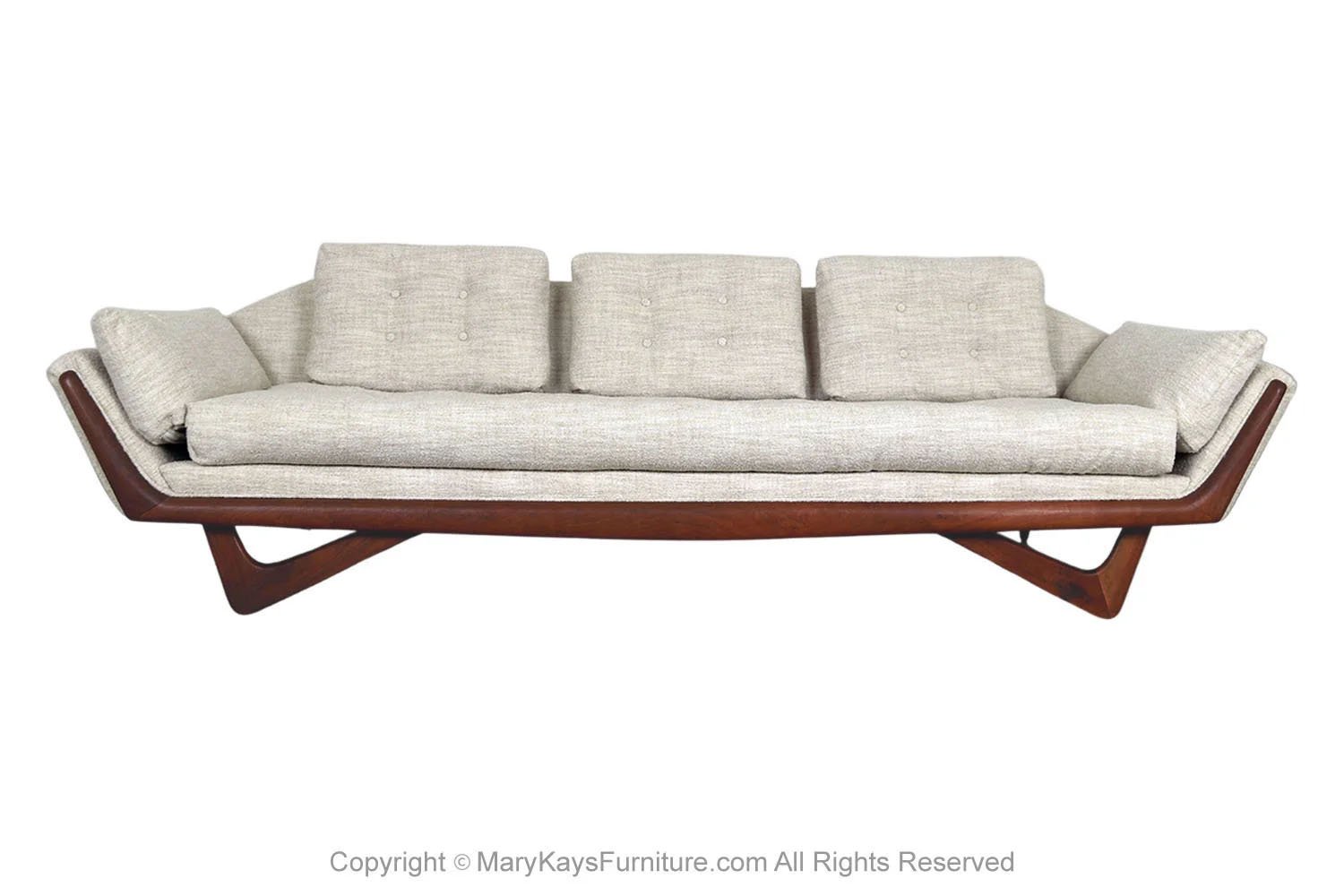 Mid Century Modern Sofa Adrian Pearsall Style Gondola Sofa 1 copy