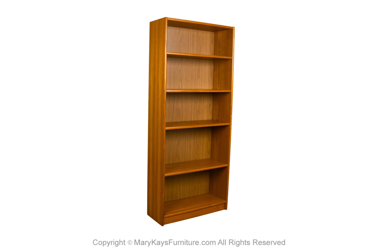 Mid Century Teak Tall Bookcase 72 tall 1 scaled