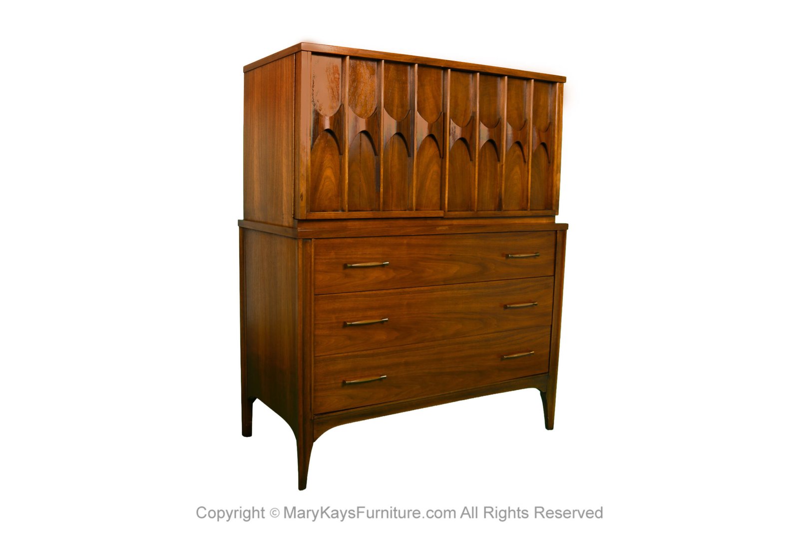 mid century Kent Coffey Perspecta highboy dresser 1 scaled