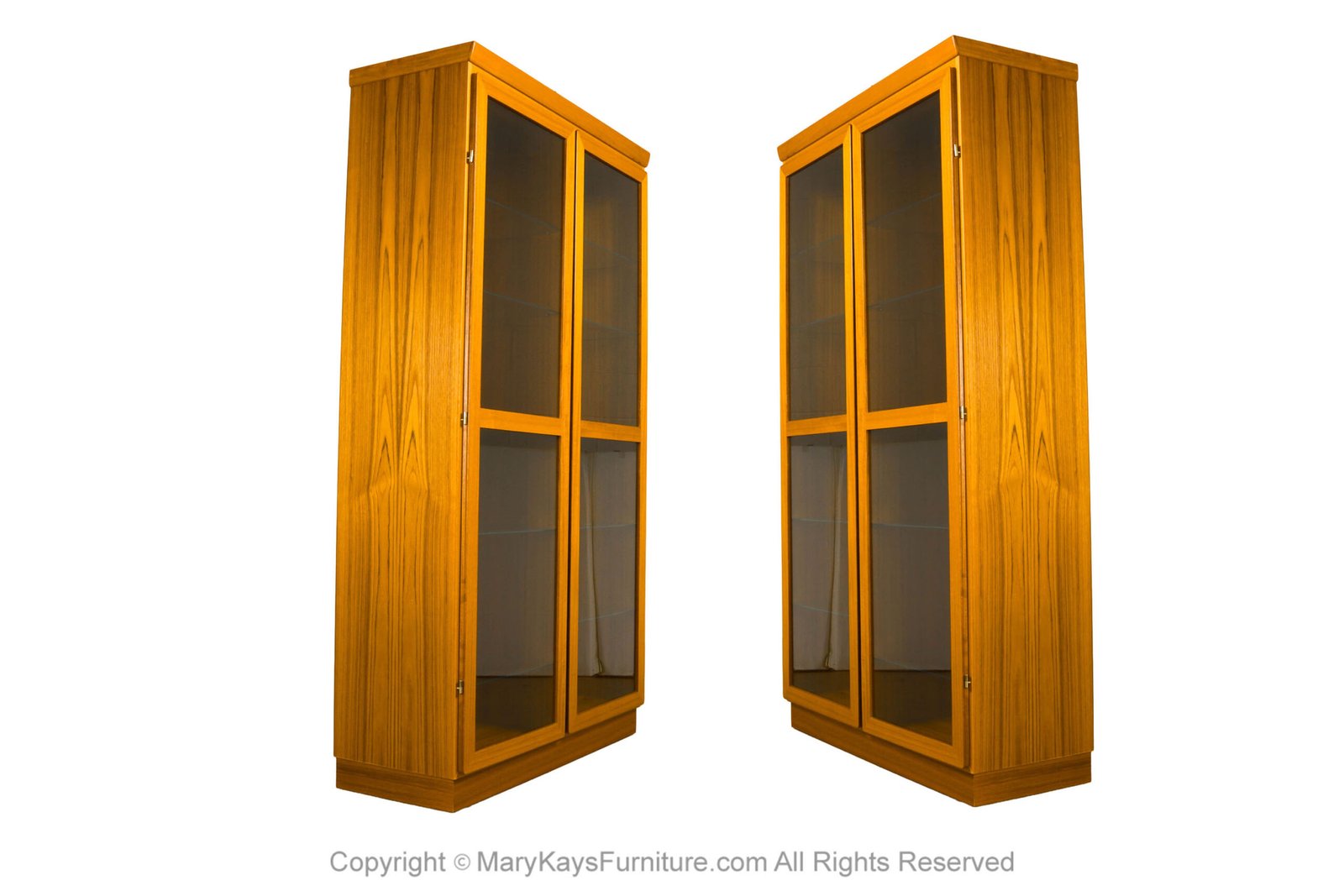 Danish Mid Century Teak Display Cabinet by Skovby 1 1 scaled